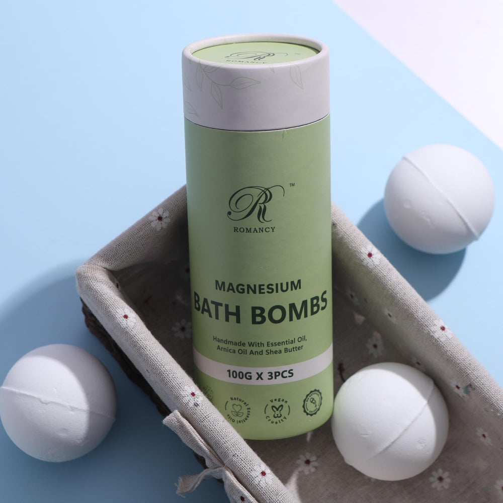 Romancy spa en casa con bombas de baño para relajación