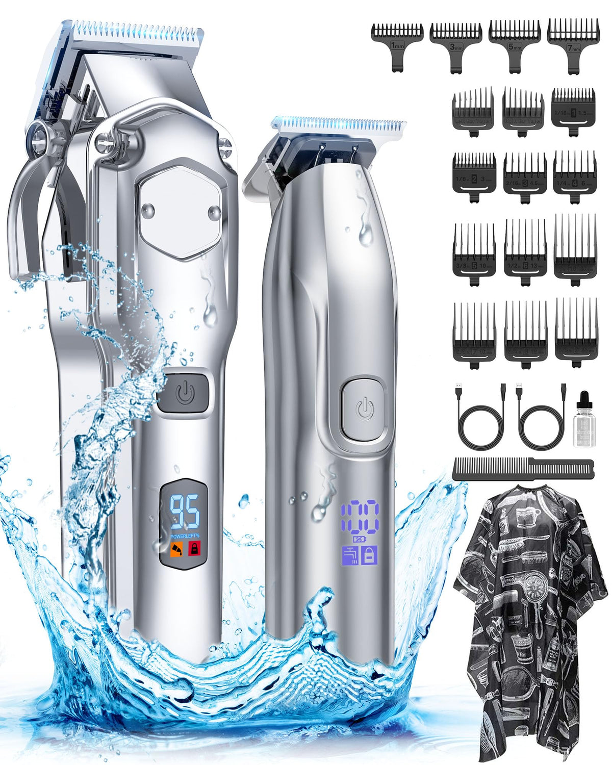 Romanda clippers and trimmers set front view for easy home grooming.