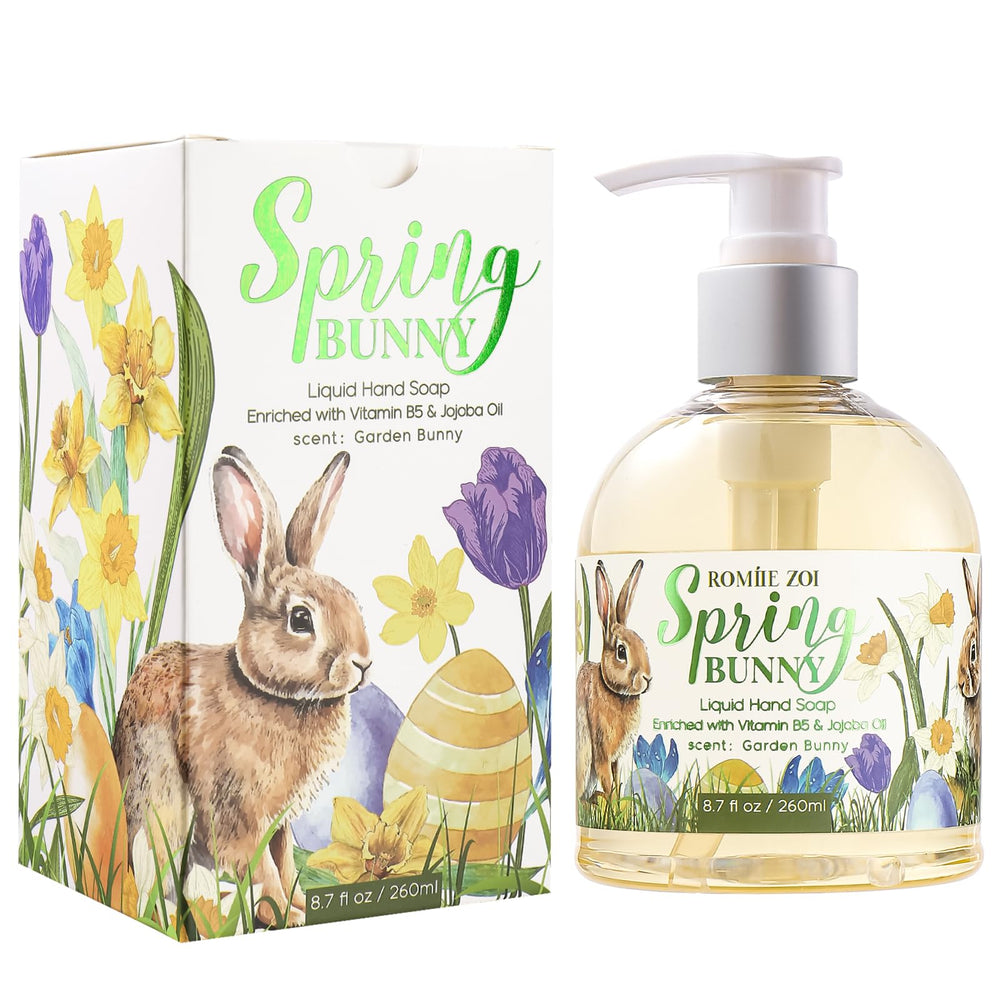 ROMIIE ZOI mini hand soap with garden bunny aroma for a refreshing wash.