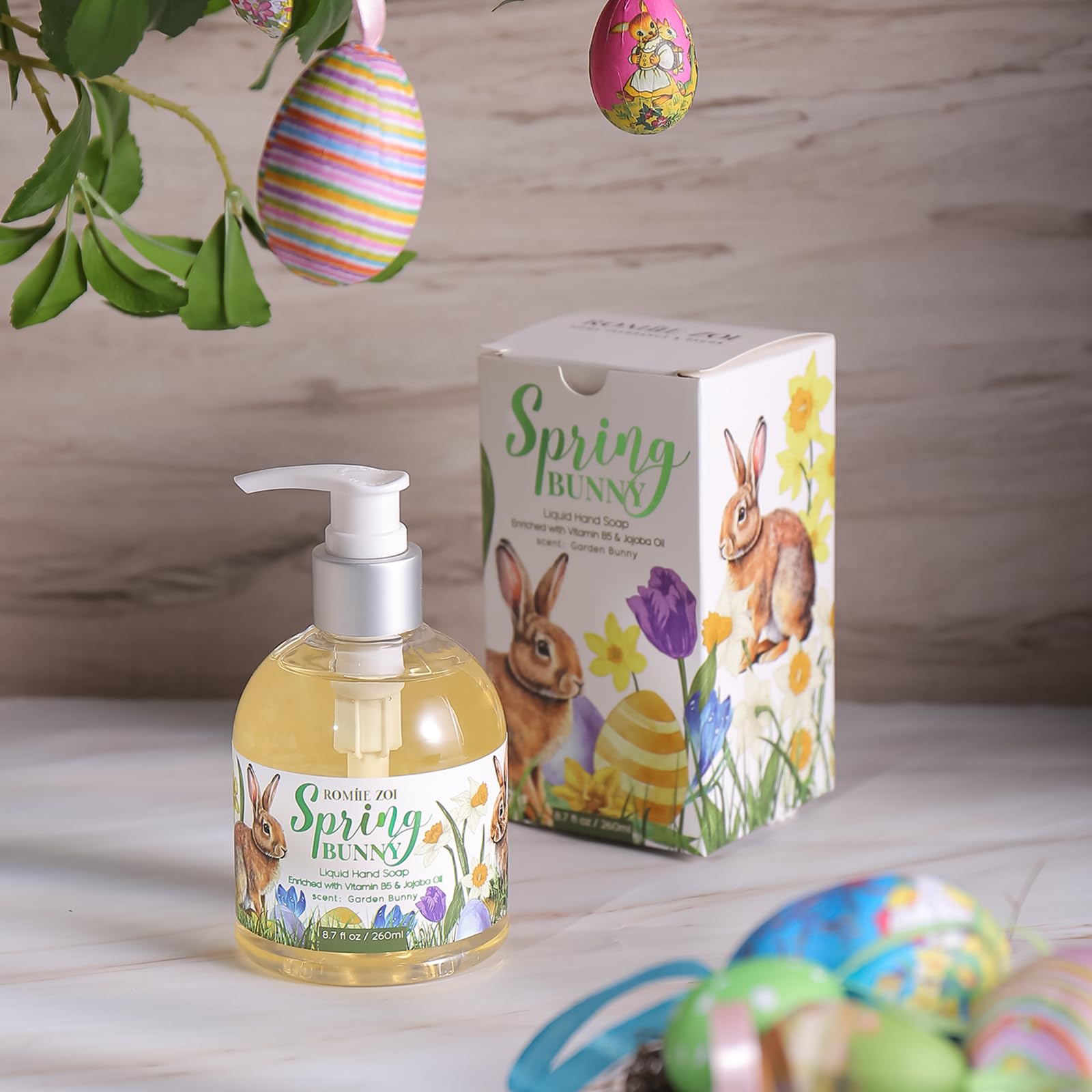 ROMIIE ZOI spring bunny aroma for a seasonal hand cleanse.