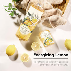 ROMIIE ZOI lemon foaming hand soap closeup showing luxurious foam and fragrance