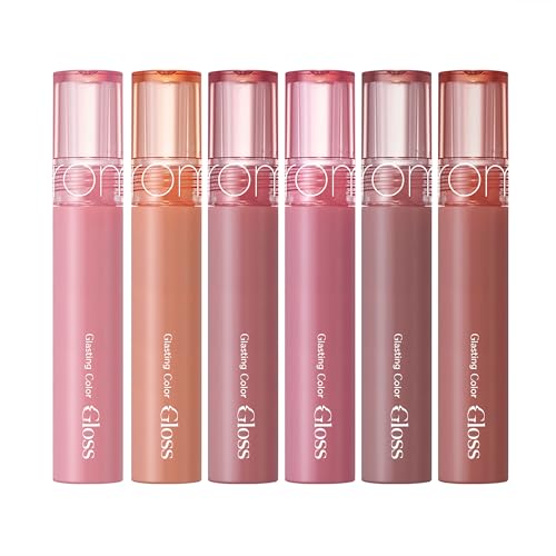 rom&nd GLASTING COLOR GLOSS 05 Dim Mauve, color natural buildable para tonos variados.
