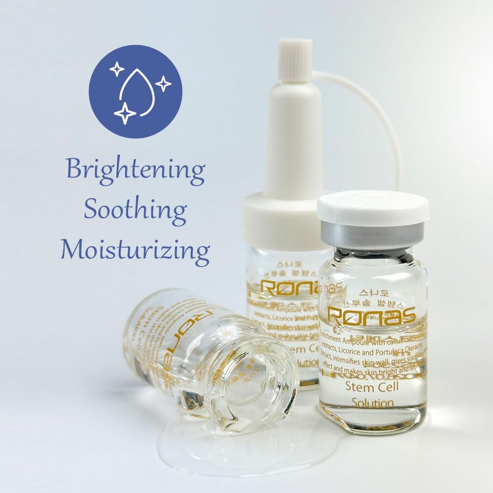 Ronas Stem Cell Solution ingredients highlight plant stem cells.