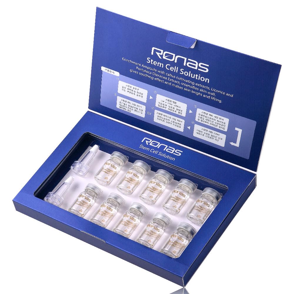 Ronas Stem Cell Solution serum dispense for easy nightly application.