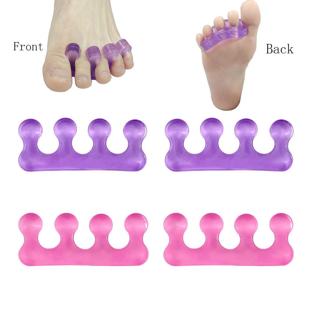 Ronchall soft gel toe spacers keep toes separated during grooming.