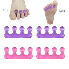 Ronchall soft gel toe spacers keep toes separated during grooming.