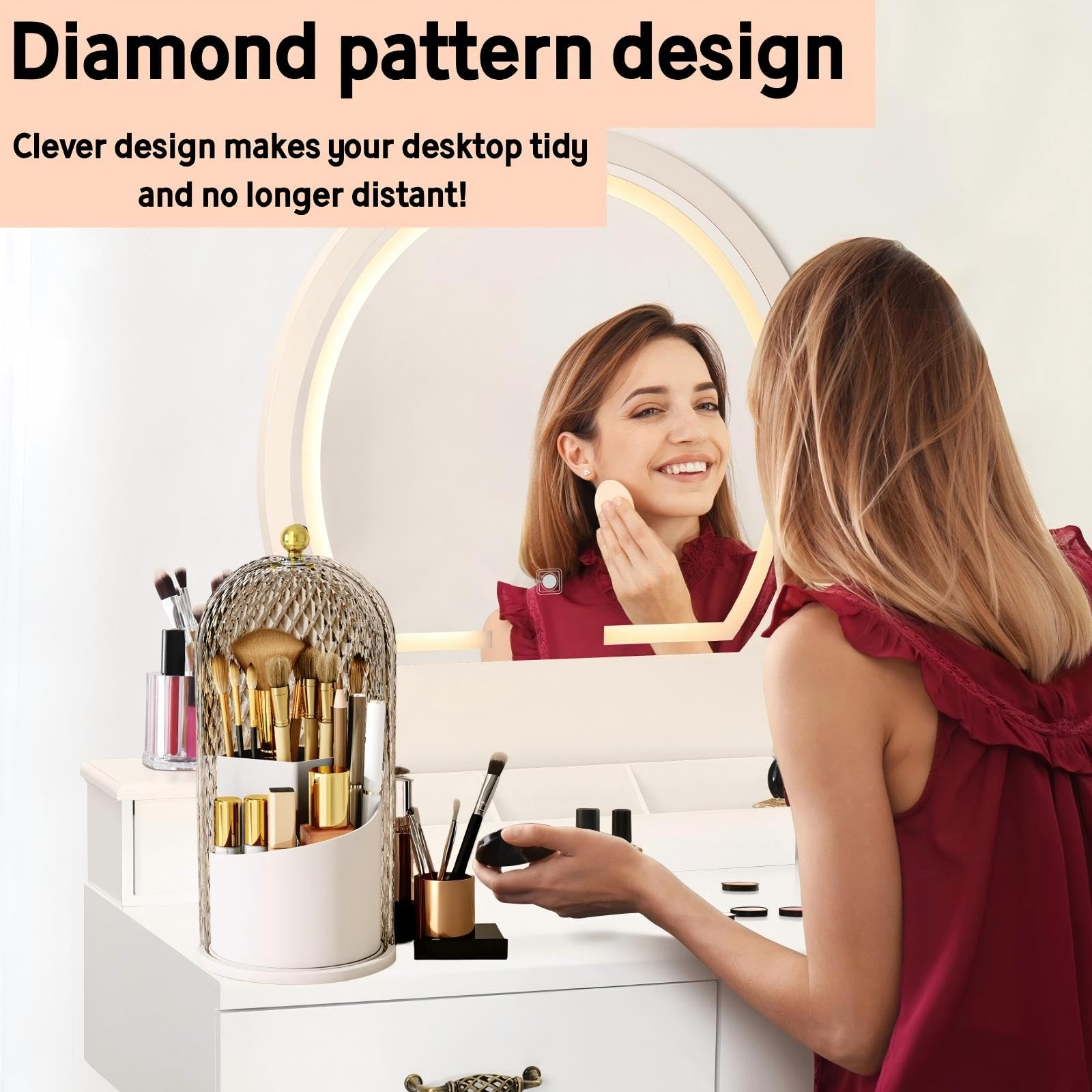 RONGZHIERK 360-degree rotating base makes brushes easy to reach