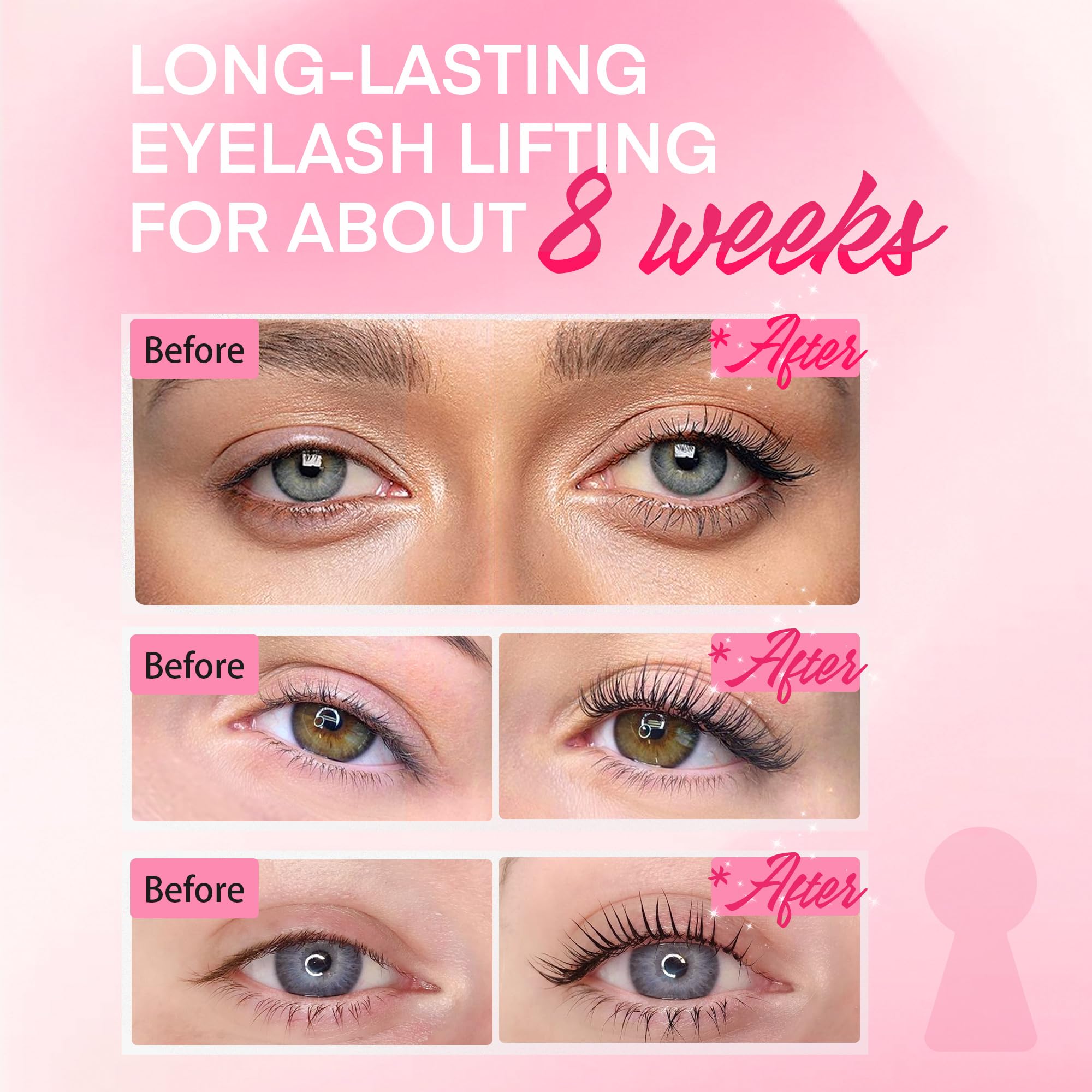 RONKIE Lash Lift Kit application tray ready for easy at-home use.