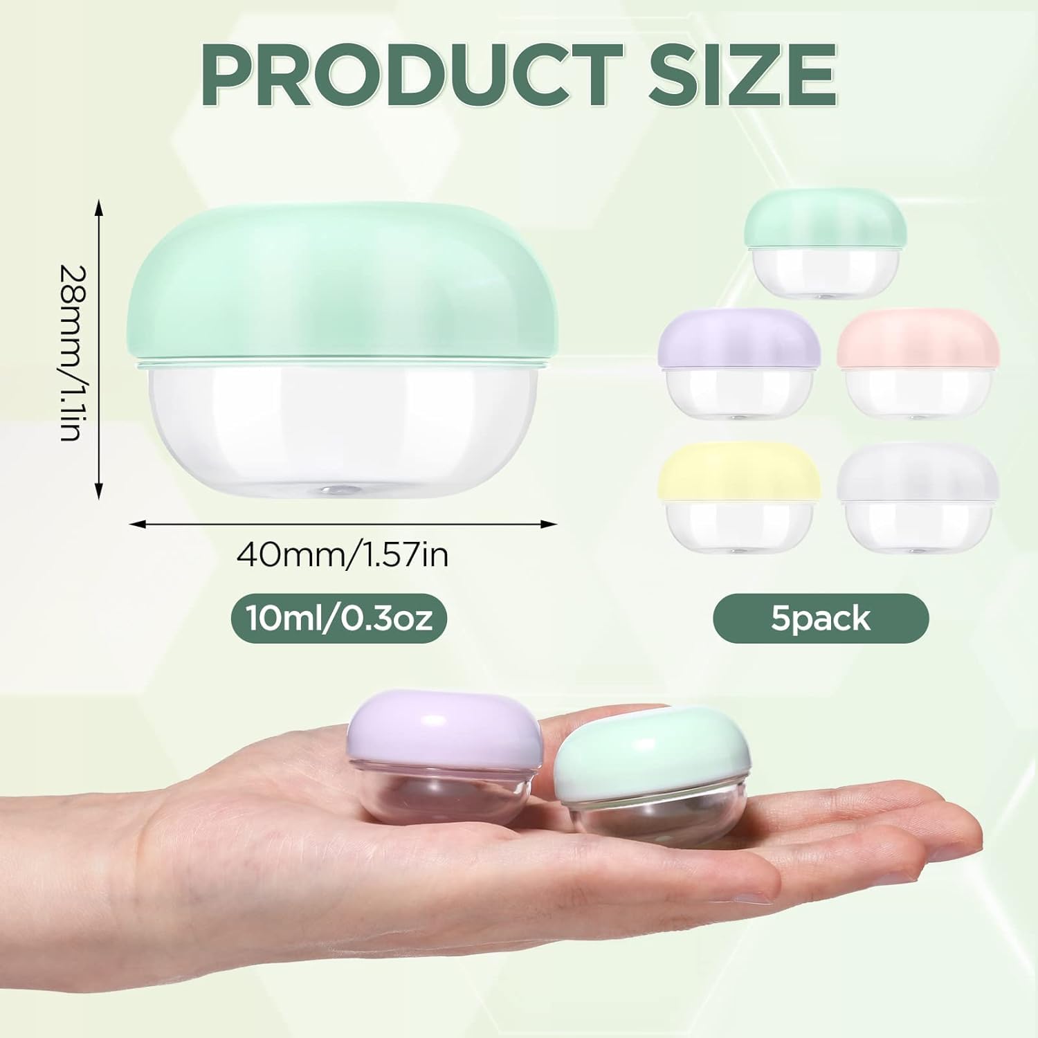 RONRONS BPA-free tiny jar highlights portable packaging for creams and serums.