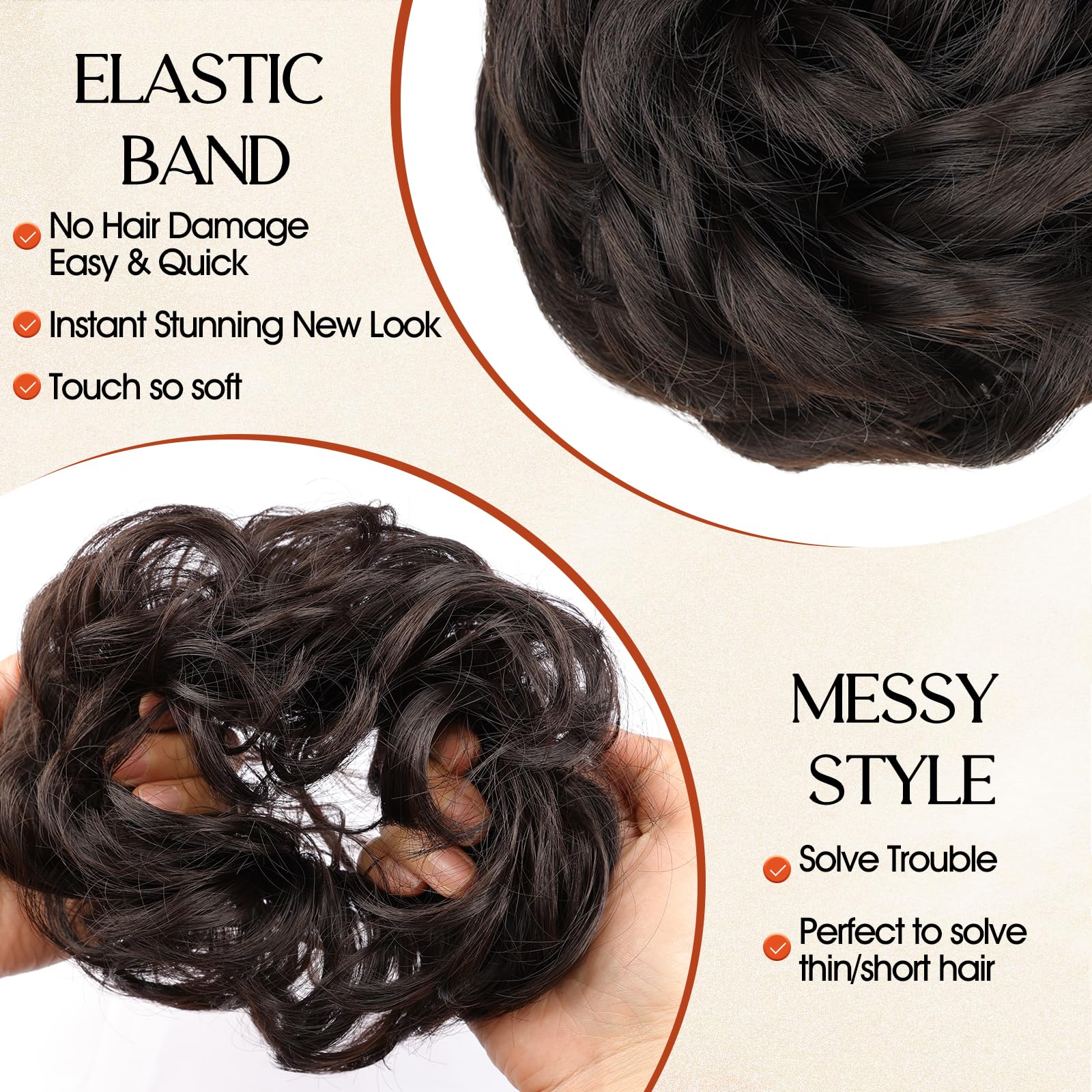 Rontaya heat-friendly fibers blend seamlessly with natural hair.