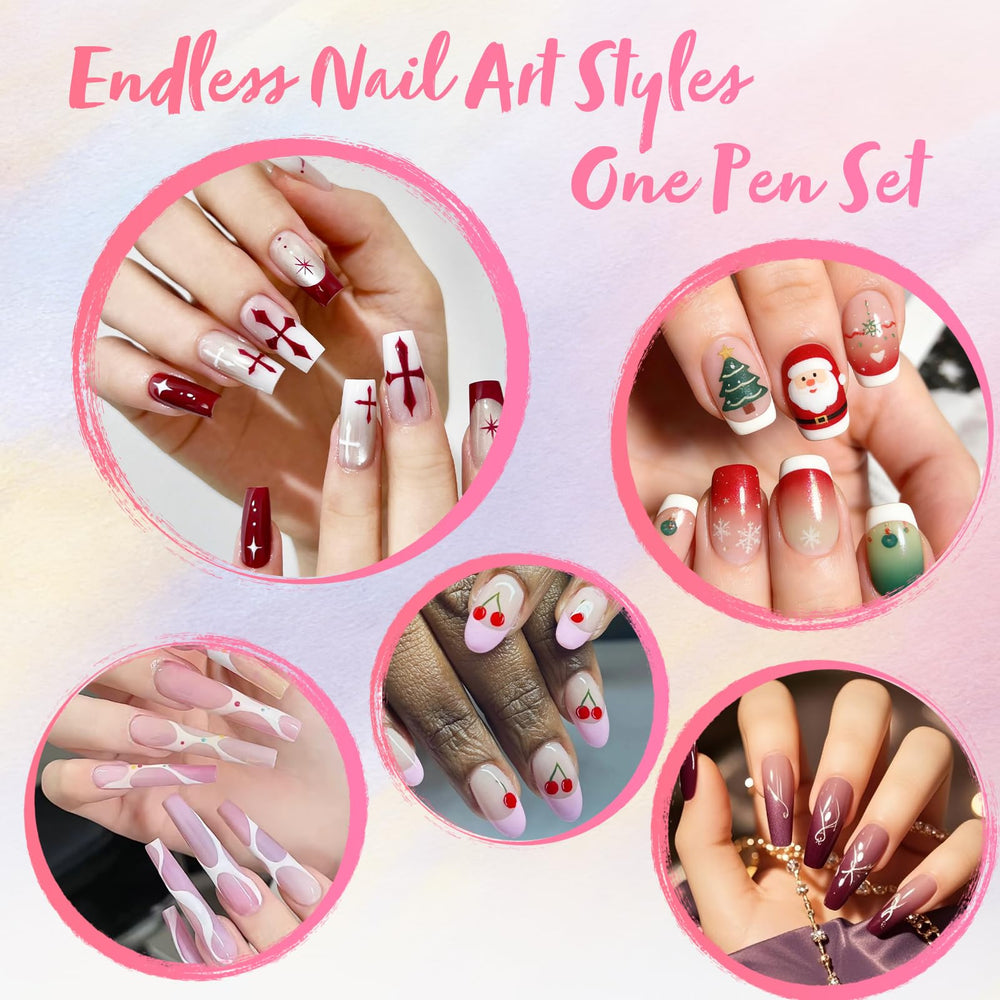 RONYUTON Portable nail art tools kit for easy home salon use.