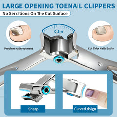 Roogaluckeep surgical-grade stainless steel tools for durable at-home foot care