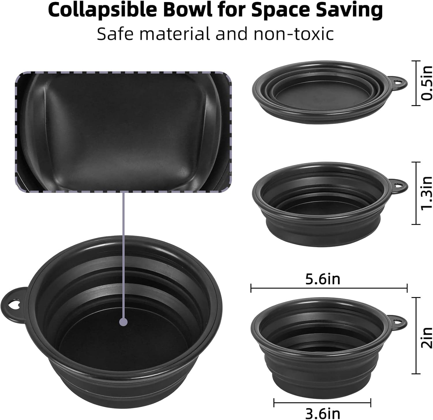 ROOHUA foldable hair dye bowl ready for mess-free mixing