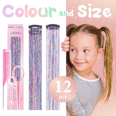 Rootoo Holographic sparkle tinsel with vibrant color options