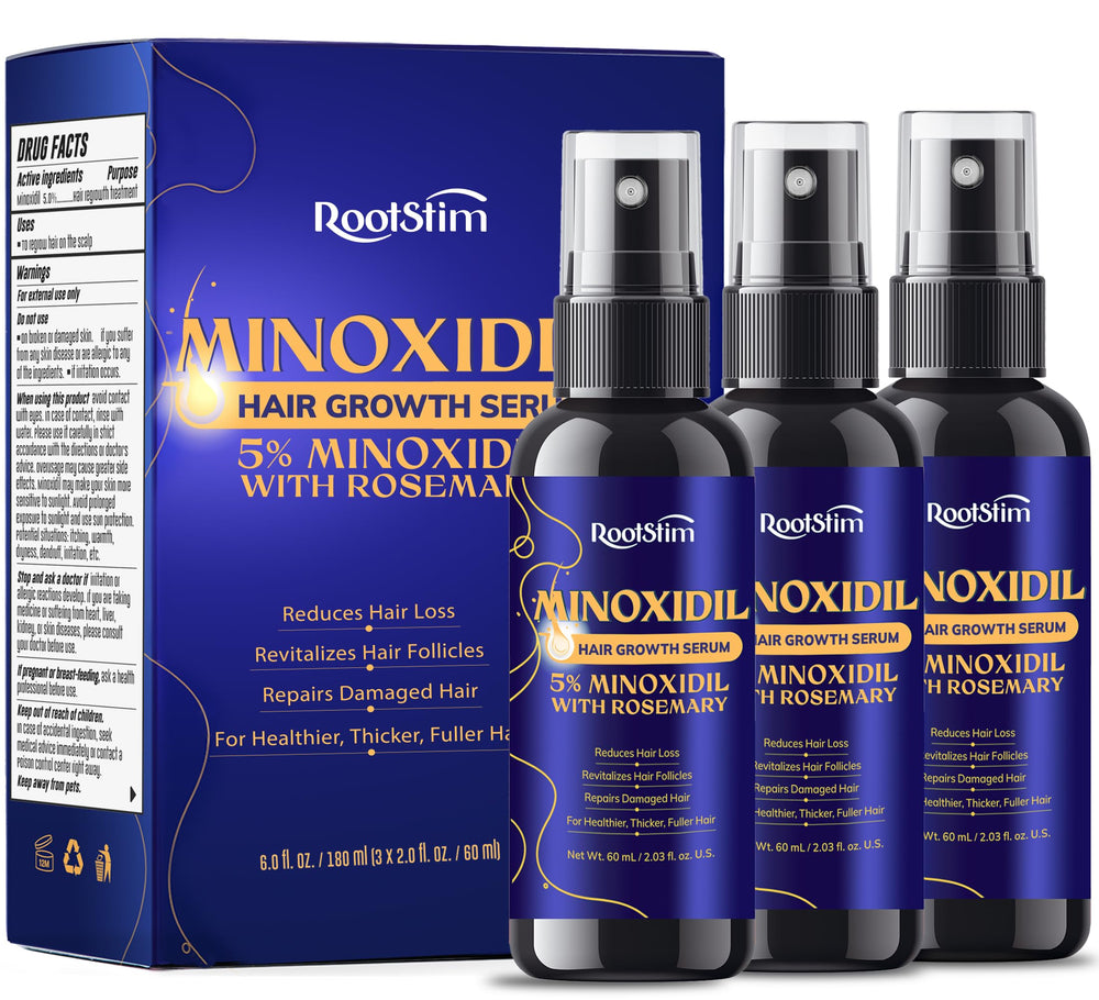 RootStim 5% Minoxidil bottle for thinning hair support