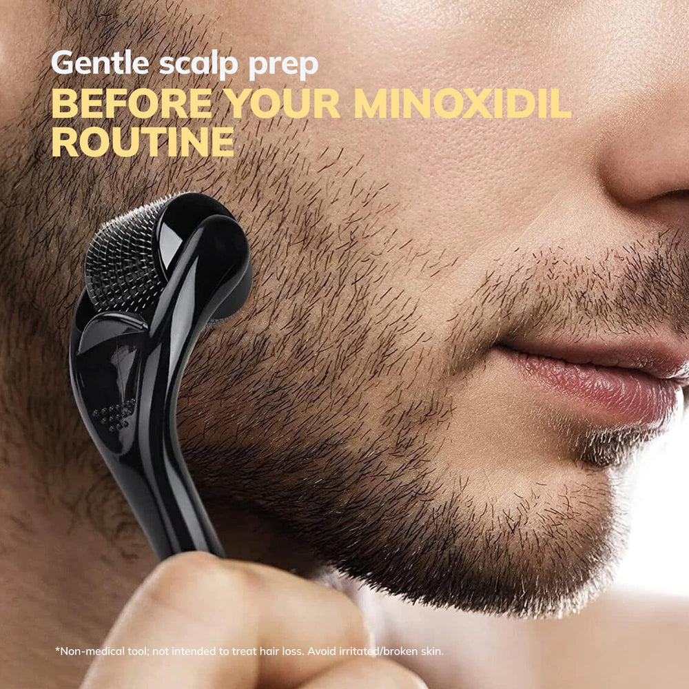 RootStim clean formula with rosemary and biotin for scalp care.