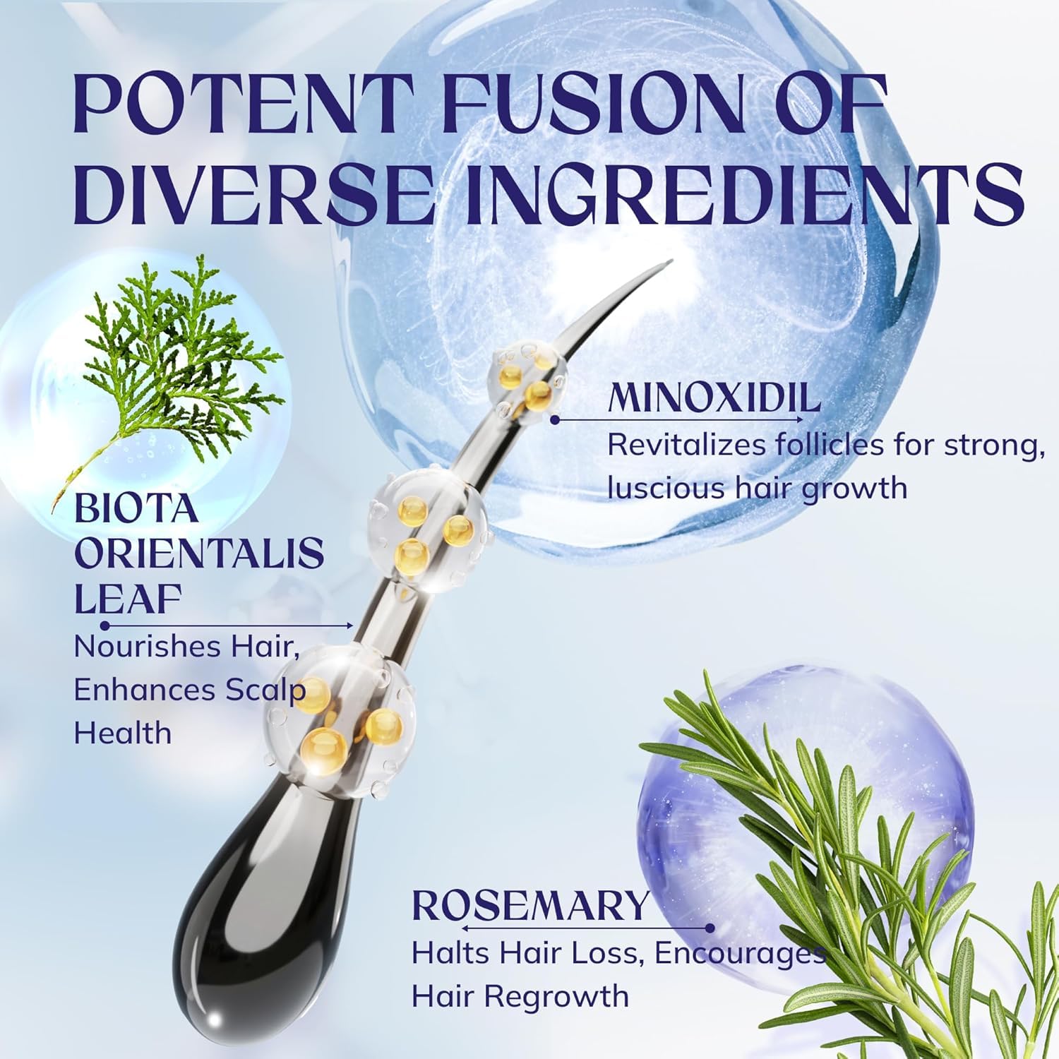 RootStim rosemary leaf highlights the herbal infusion nourishing roots