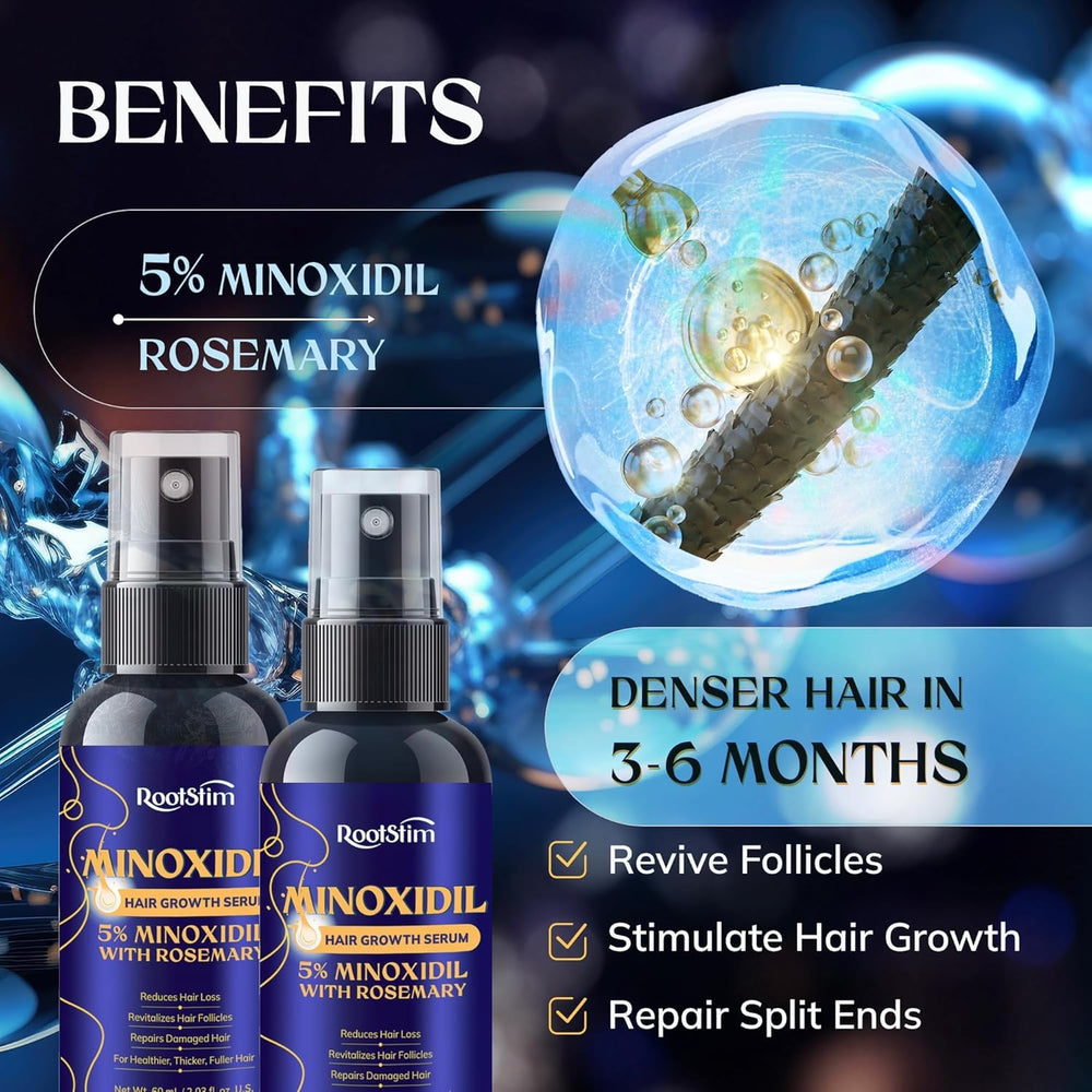 RootStim precision application tip for clean, direct scalp treatment.
