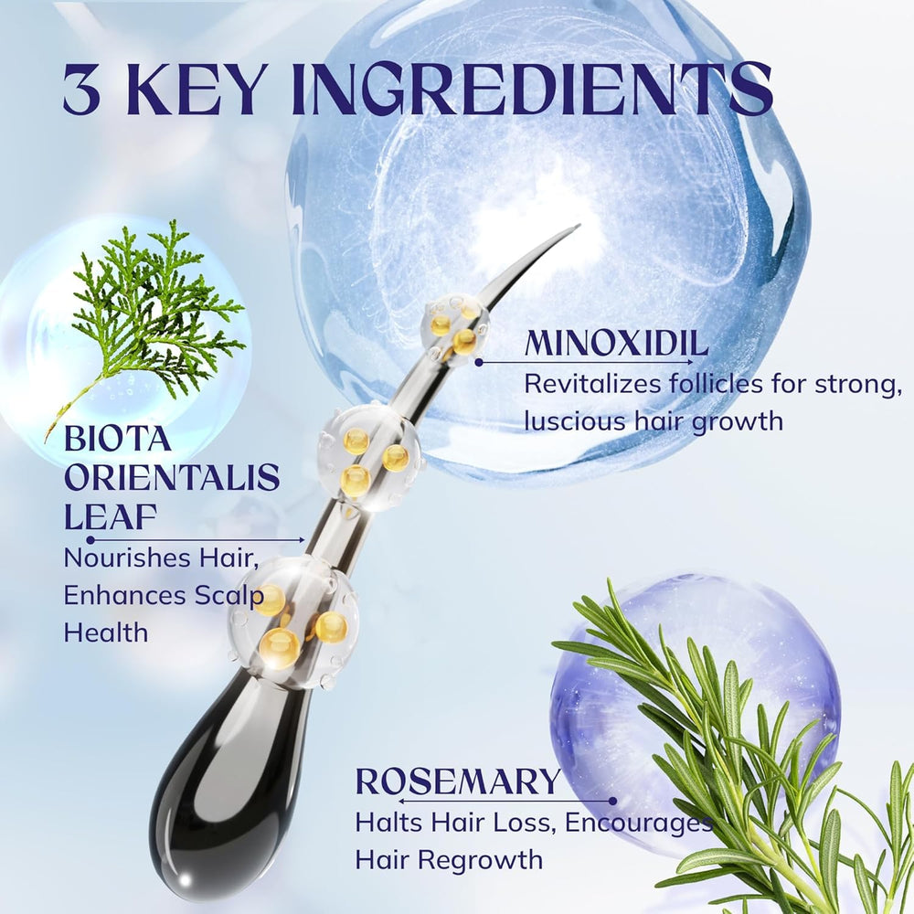 RootStim rosemary-infused formula bottle for nourishing roots.