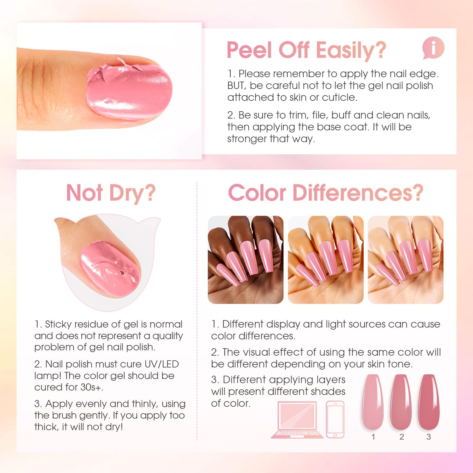 Aplicación sencilla con ROSALIND, ideal para principiantes en uñas.