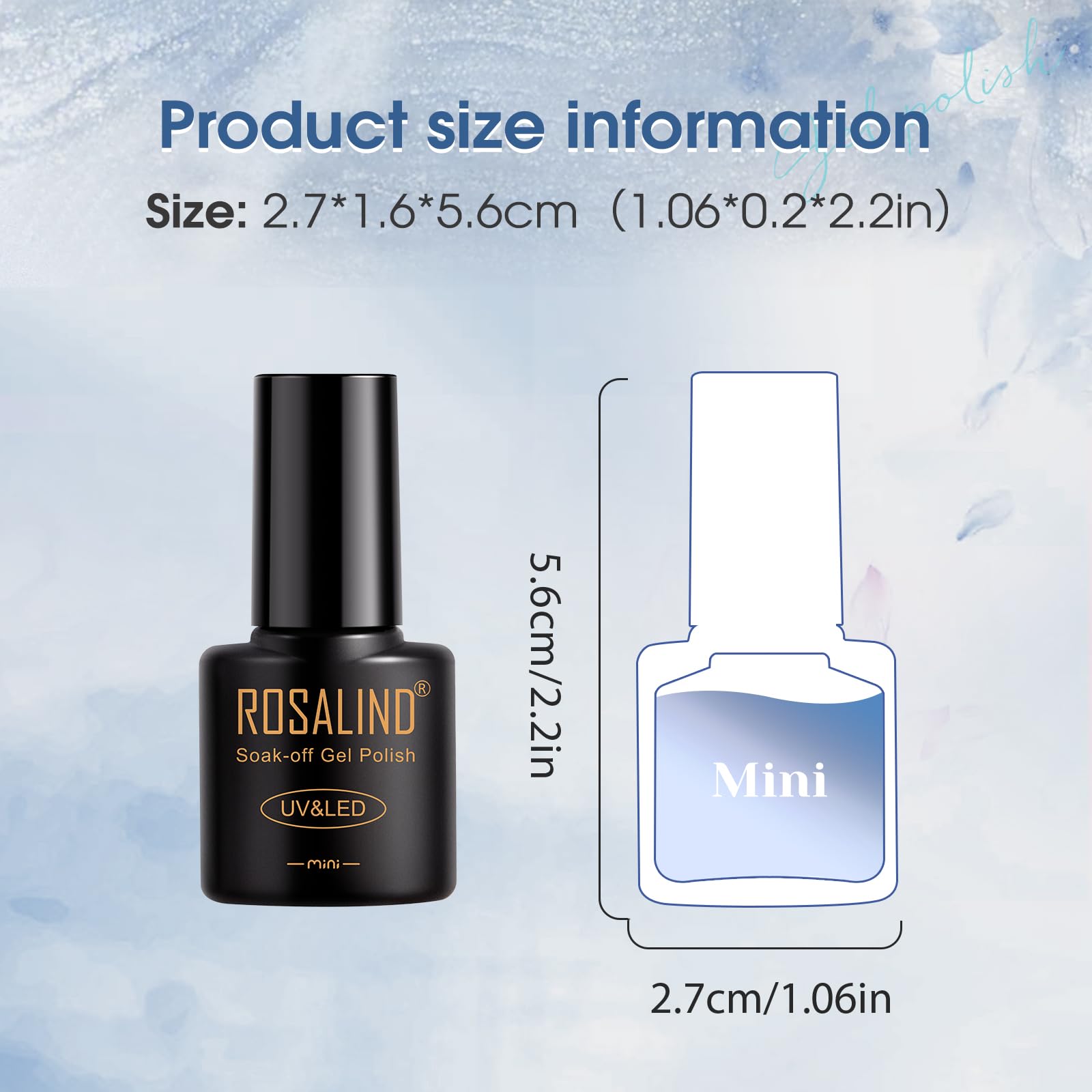 ROSALIND viaje compacto estuche 5 ml para retoques