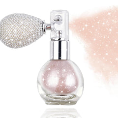 Rosarden Pink Hair Glitter Spray bottle ready to sparkle on hair and skin.