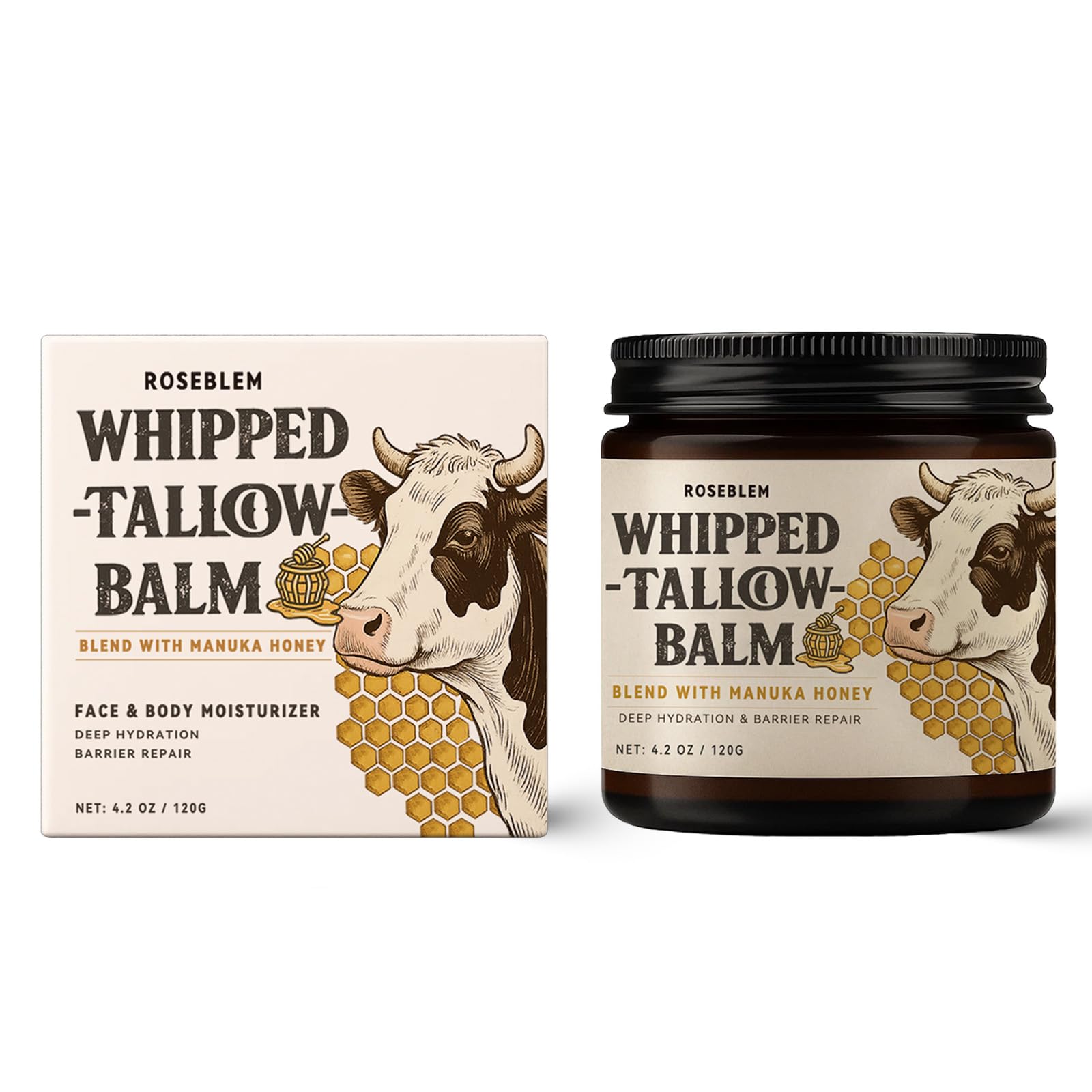Roseblem uso diario: crema todo en uno para manos, codos y cuerpo.