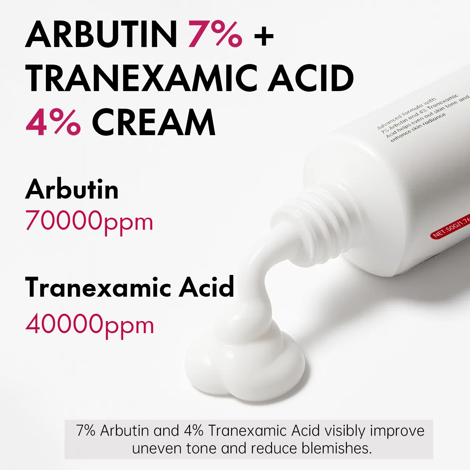Roseblem crema facial de textura ligera, absorción rápida para uso diario.