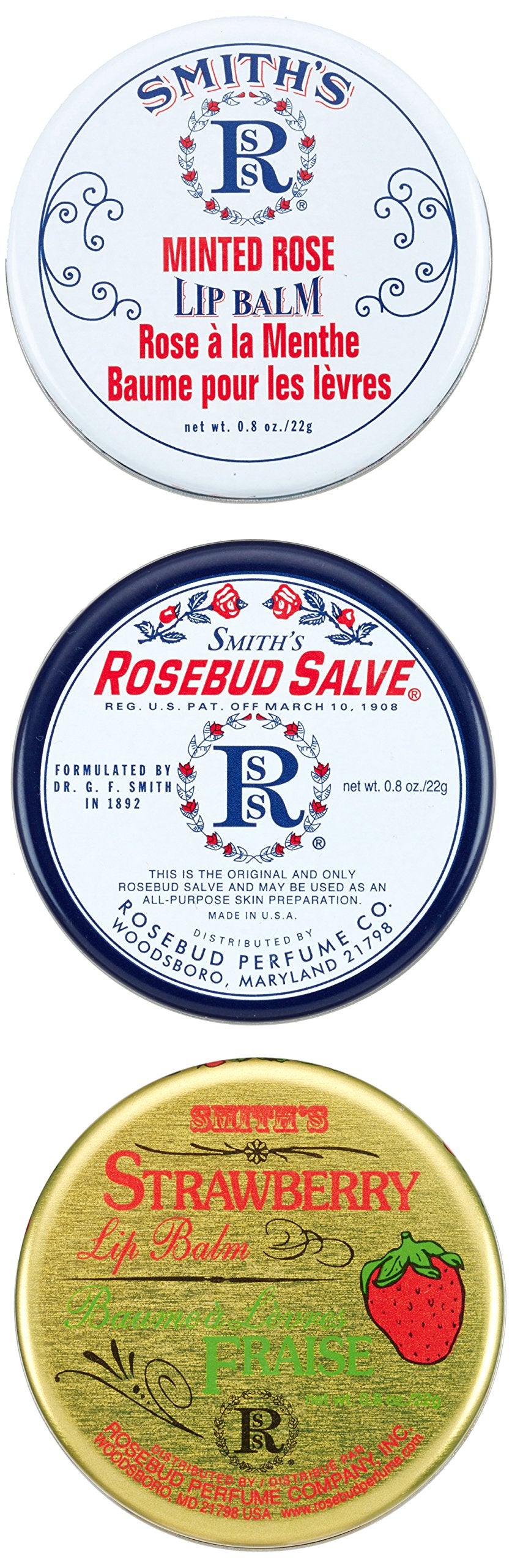 ROSEBUD SALVE ofrece textura cremosa para labios lisos y confortables.