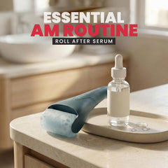 ROSELYNBOUTIQUE Deep Ocean ice roller cools skin for a refreshed complexion.