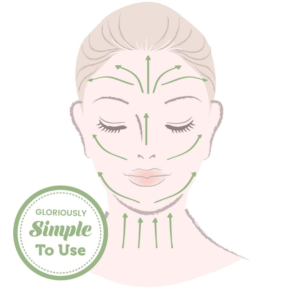 ROSELYNBOUTIQUE Jade Roller on vanity evokes daily routine for a refreshed, radiant complexion.