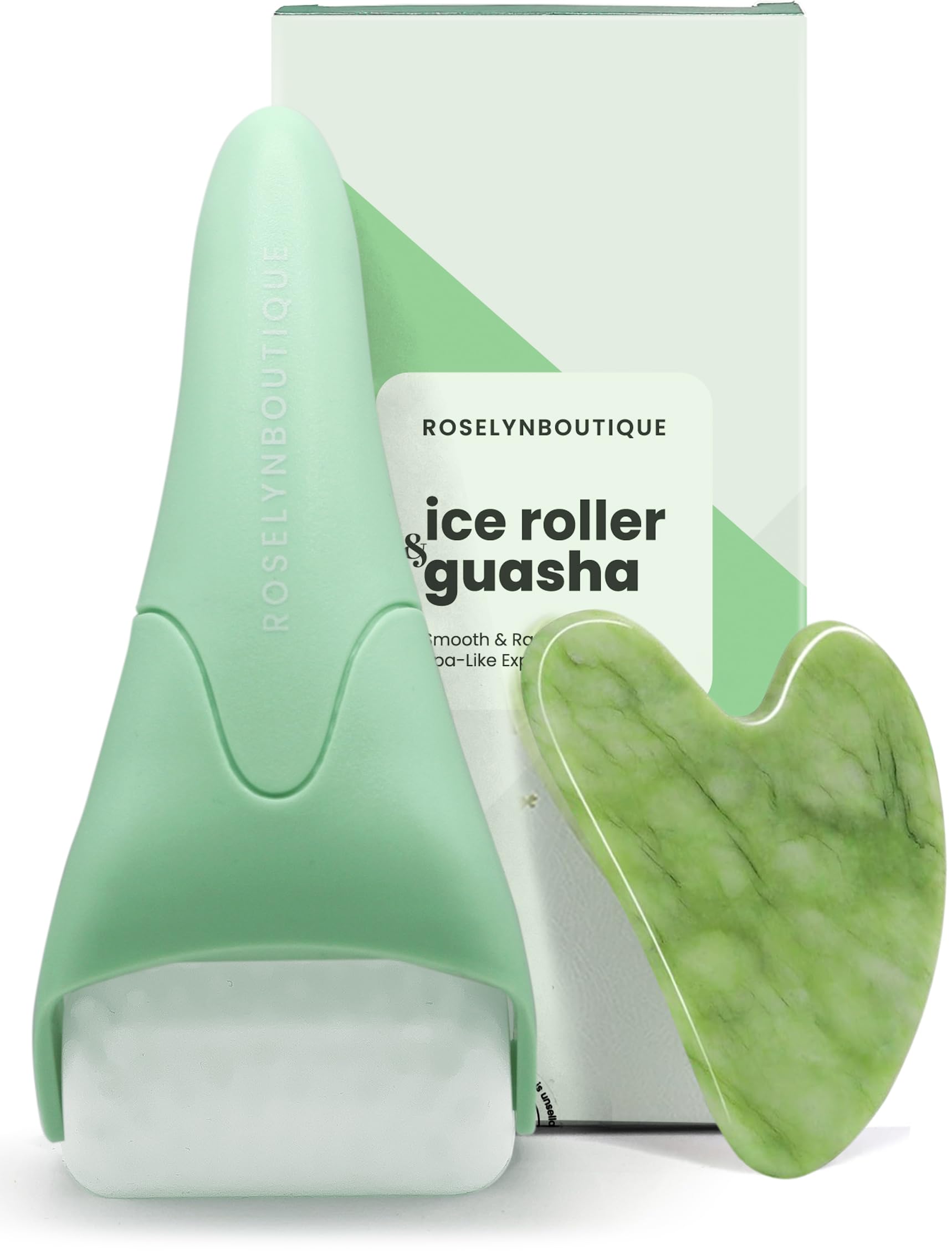 ROSELYNBOUTIQUE Ice Roller face closeup for cooling massage and smoother-looking skin