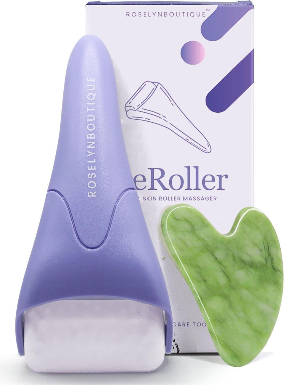 ROSELYNBOUTIQUE ice roller for face reduces puffiness with a refreshing cooling sensation.