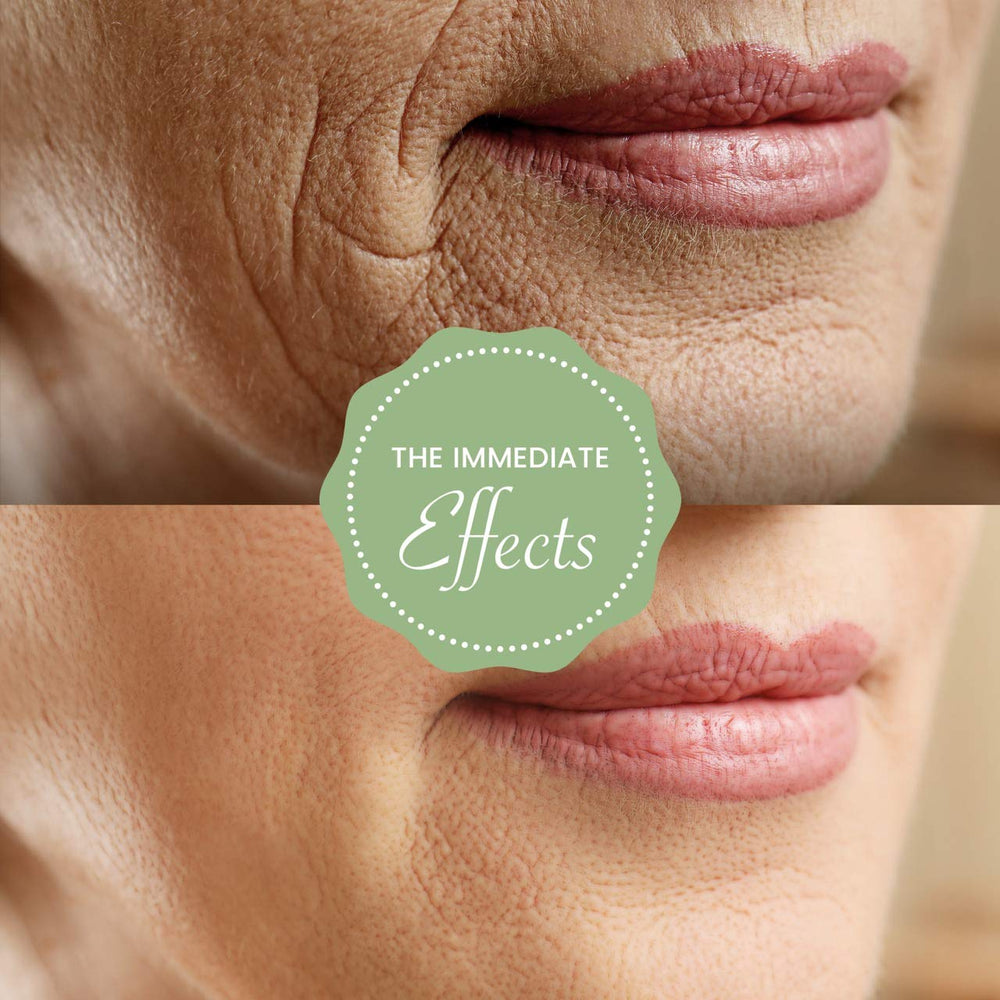 ROSELYNBOUTIQUE Gua Sha closeup on green stone promotes cooling, irritation reduction, and pore tightening.