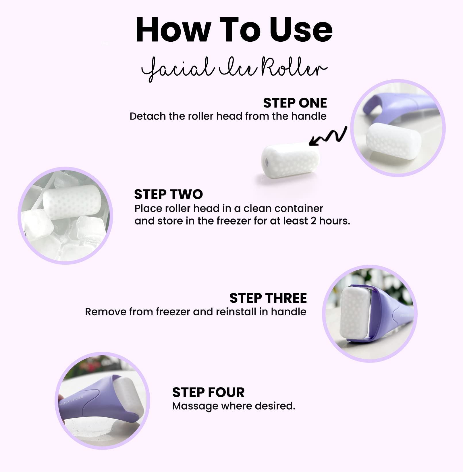 ROSELYNBOUTIQUE portable skincare tool for at-home massage and on-the-go use.