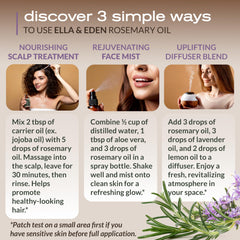 Rosemary oil designed for hair growth support and scalp nourishment.