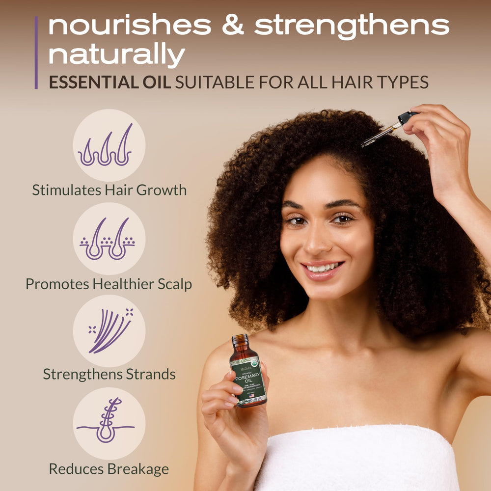 Aromatherapy diffuser-ready rosemary oil with fresh herbal aroma.