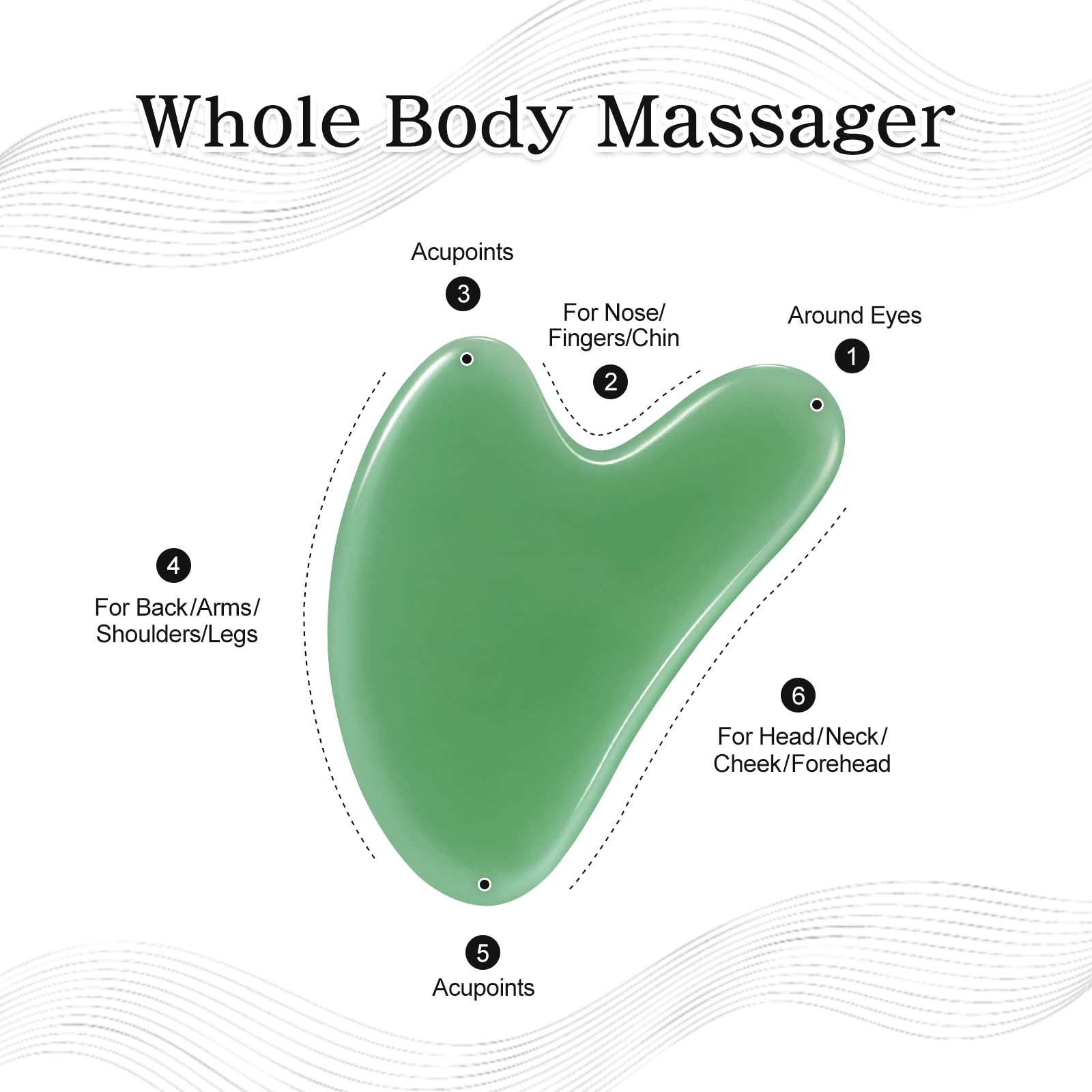 Rosenice Gua Sha face massage stick for relaxing tension at home