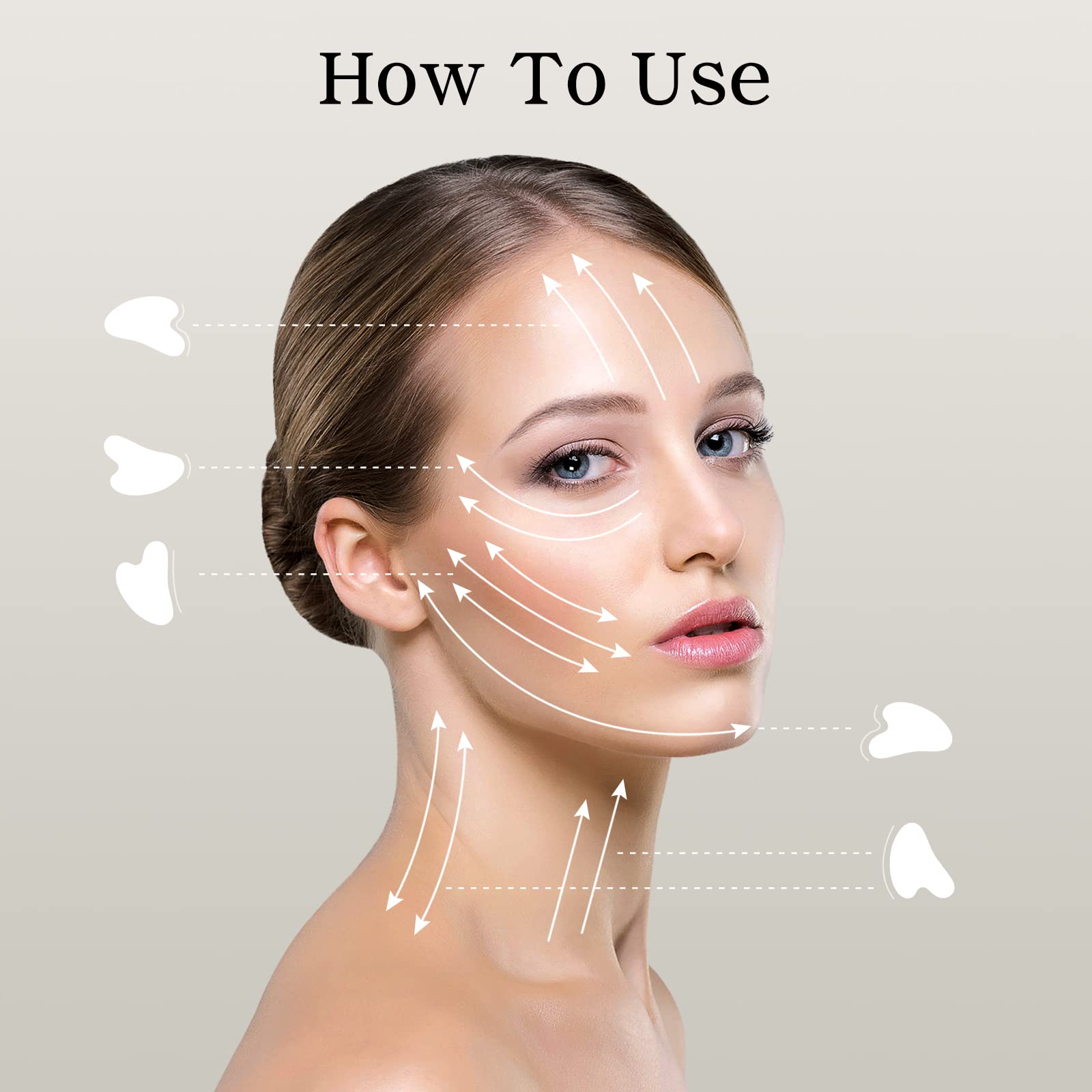 Rosenice Gua Sha puffiness-relief tool supporting gentle drainage and revitalization