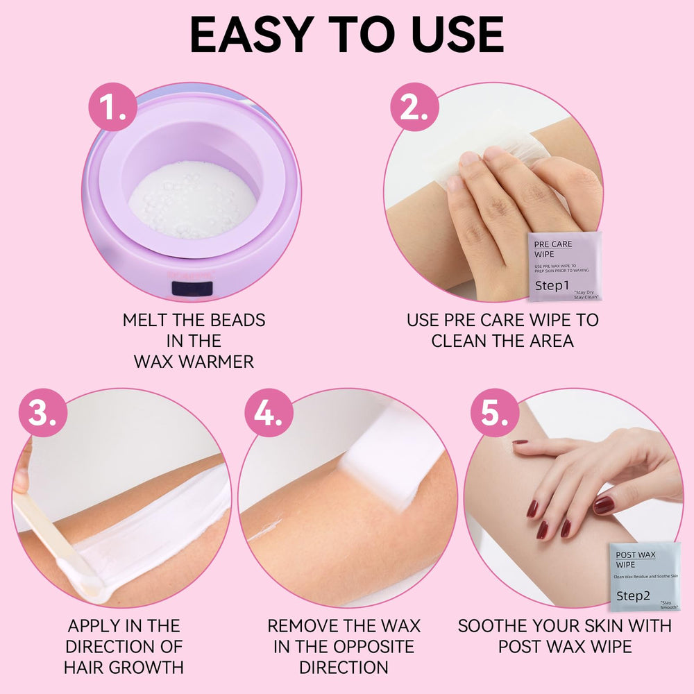 ROSEPIL silicone pot for easy wax storage and cleanup.