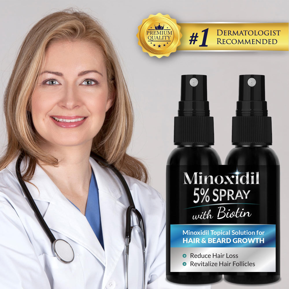 Envase Rosever Minoxidil 5% en vidrio para uso diario