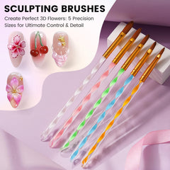 Rosiour 5 Sculpting Brushes for 3D builds and clean sculpting lines
