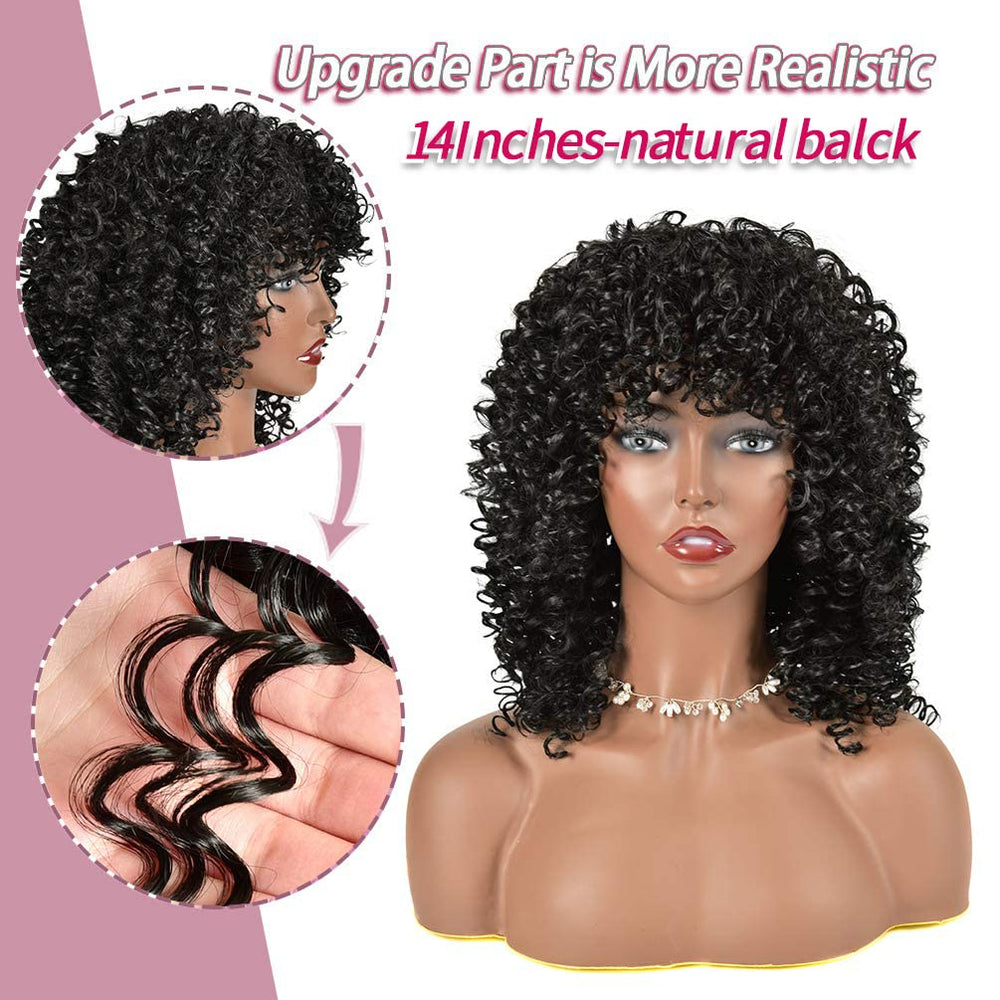 rosmile Adjustable-cap wig with two straps, fits most head sizes.
