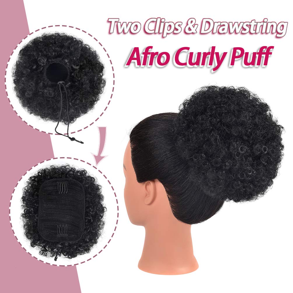 Rosmile Afro Puff drawstring attachment provides quick, adjustable styling.