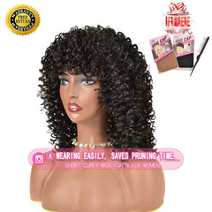 rosmile Synthetic heat-resistant wig with soft fiber for comfortable all-day wear.