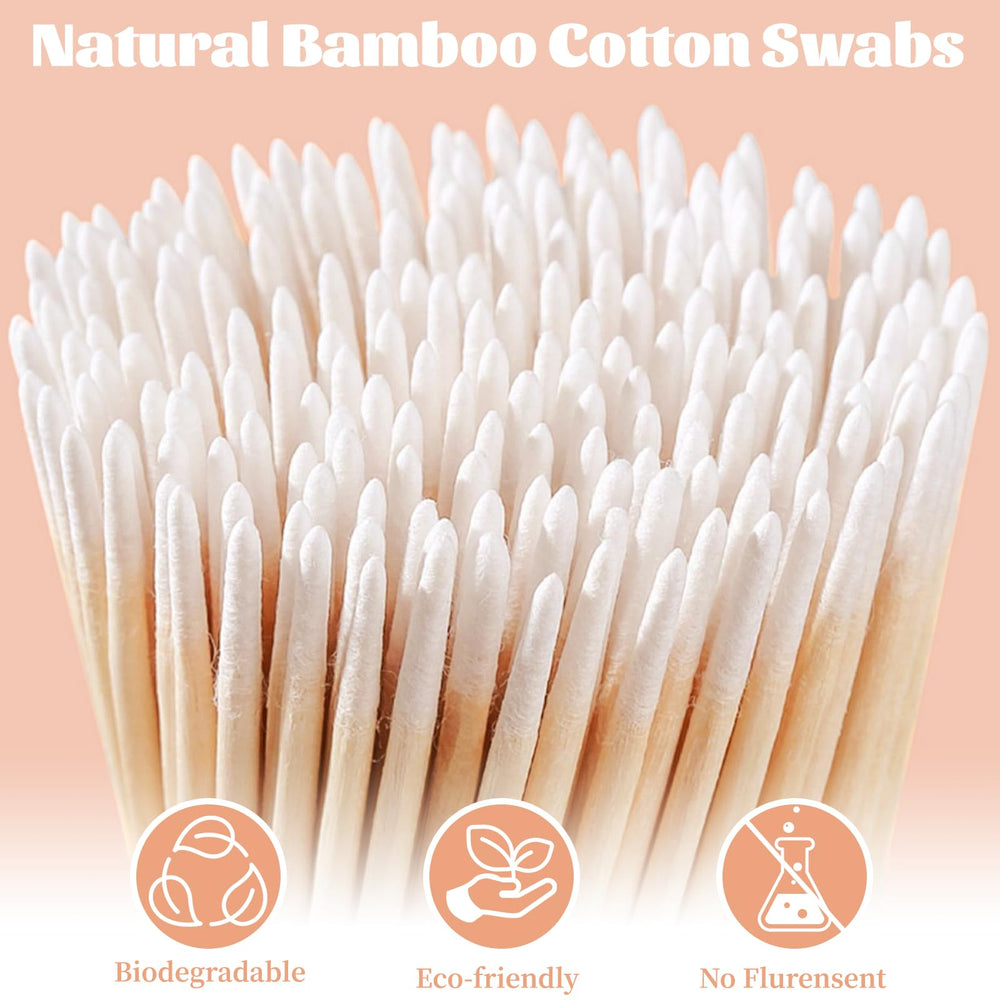 Close-up of Rouceyxin cotton tip showing soft, absorbent head for detail work