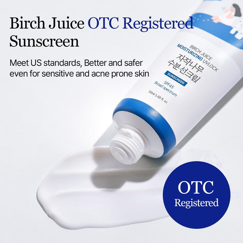 ROUND LAB Birch Juice absorbed finish showing matte glow without heaviness