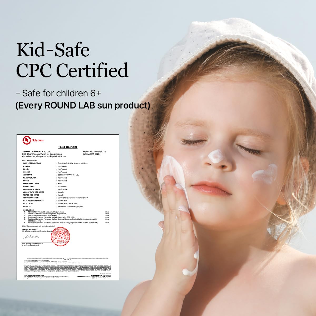 ROUND LAB Birch Juice applying on face to reveal smooth absorption