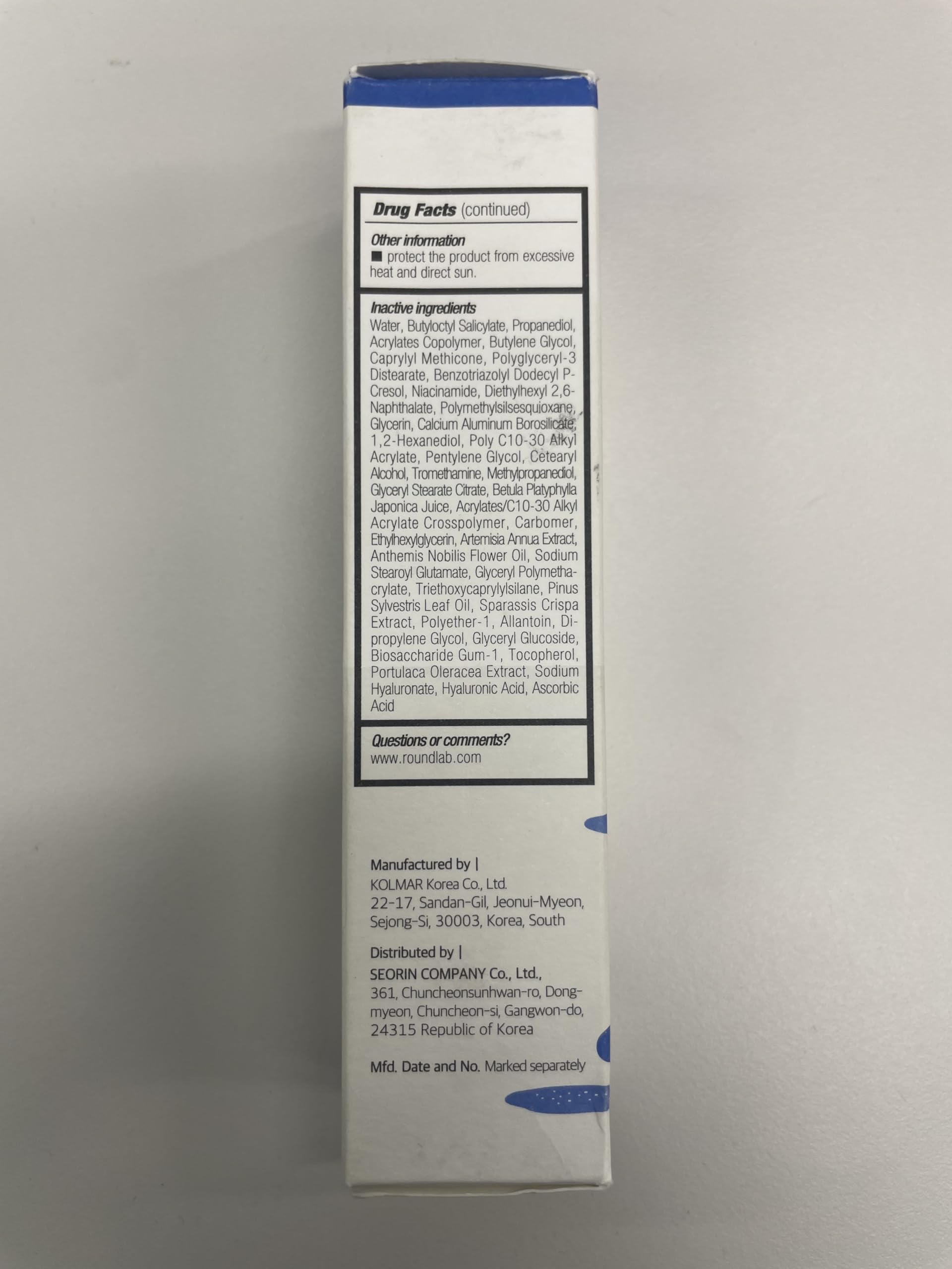 ROUND LAB Birch Juice SPF 45 on skin demonstrating daily UV defense with light texture