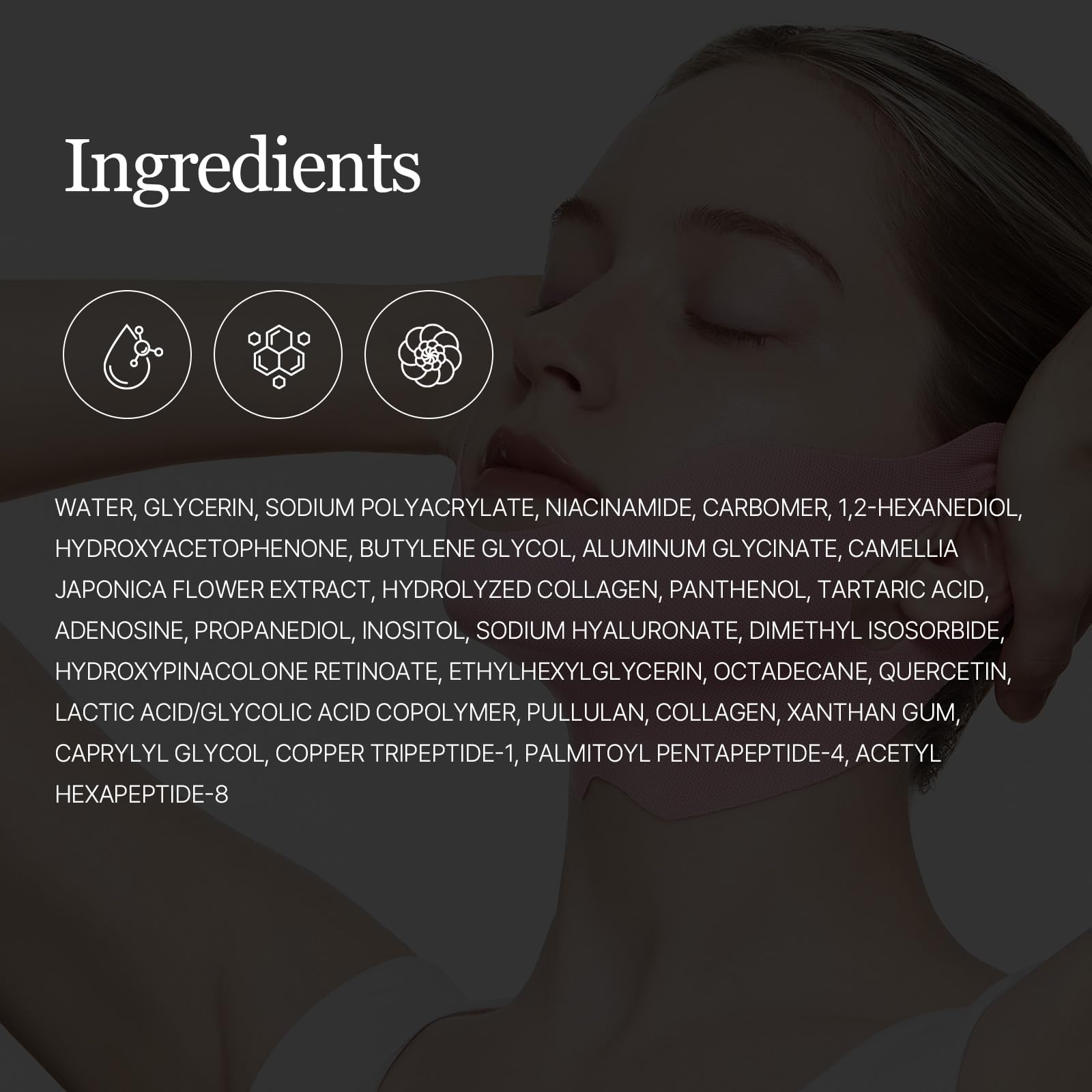 ROUND LAB Camellia Deep Collagen V lifting mask compact packaging for travel.